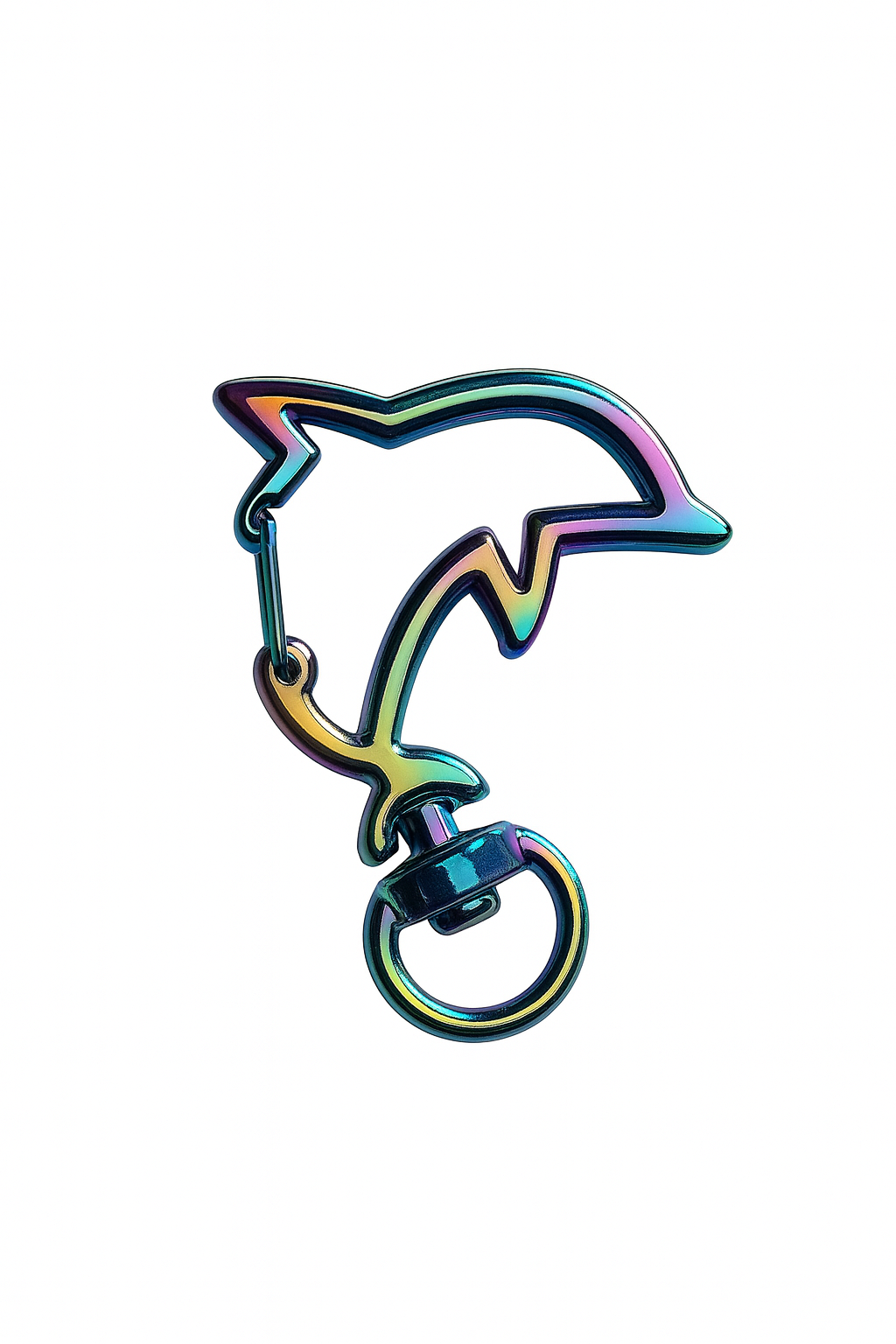 Delfin Karabiner Regenbogen / Iridescent