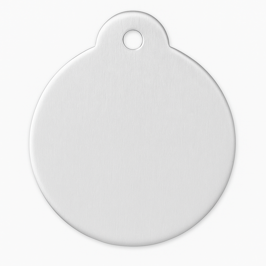 Personalisierter Hundeanhänger aus Aluminium – beidseitig gravierbar