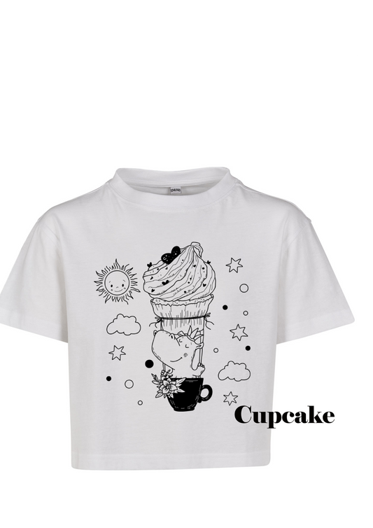 Girls Cropped TShirt zum selbst bemalen - 22 verschiedene Designs