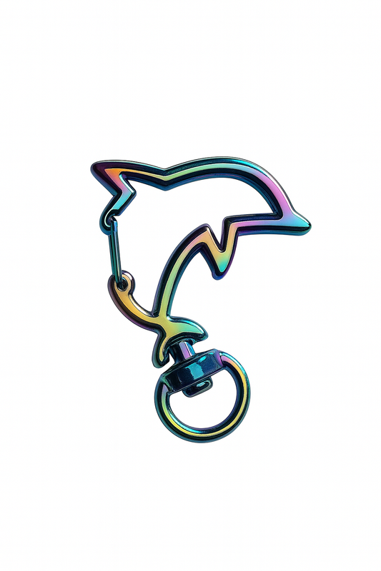 Delfin Karabiner Regenbogen / Iridescent